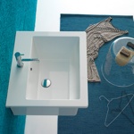 Раковина подвесная 60x50 Globo Forty3 FO063.BI - фото