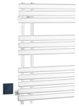 Полотенцесушитель электрический сухой VENTURO MATT WHITE