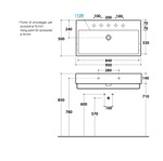 Раковина подвесная 90x50 Globo Classic SCQ90.BI - фото2