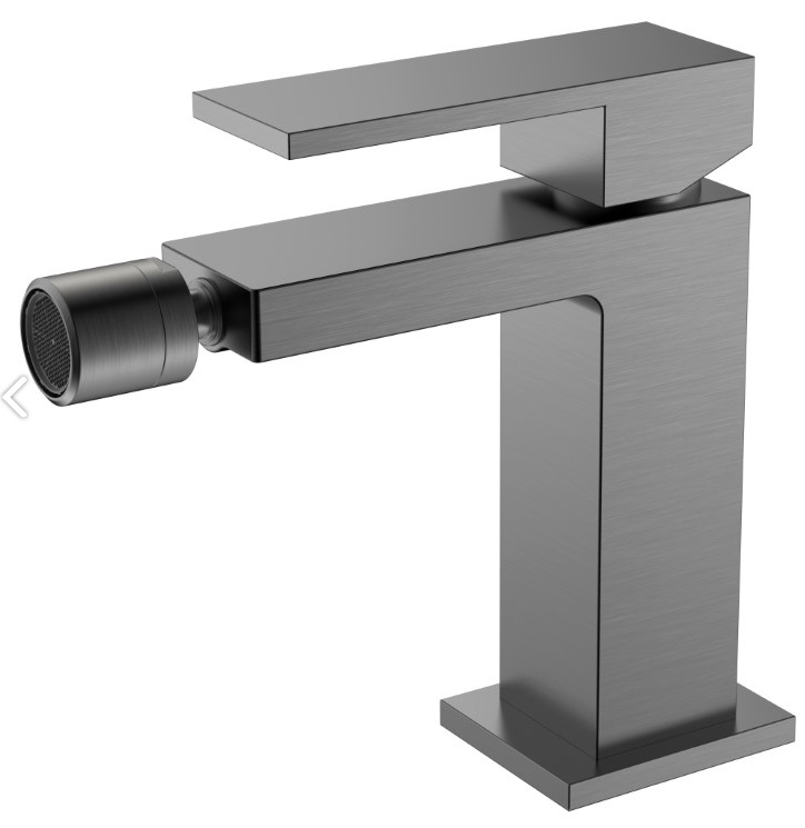 Смеситель для биде Boheme Qubic Matt Gun Metal 476-GM- фото