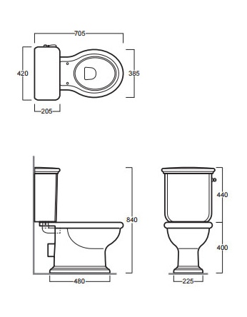 Simas Lante LA07/LA09B Унитаз моноблок- фото2