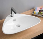 Artceram PLETTRO Раковина накладная на столешницу 60х44 см, с с 1 отв под смеситель, со слив переливом, цвет белый.- фото2