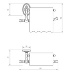 Бумагодержатель закрытый Migliore Edera- фото3