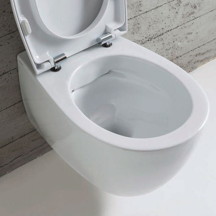 Унитаз подвесной 54x36 Globo 4ALL MDS03.BI Senzabrida® - фото3