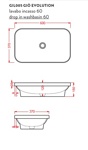 Artceram Gio Evolution Раковина встраиваемая на столешницу 60х37 см, без отв под смеситель, цвет белый- фото2