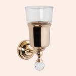 Подвесной стакан стеклянный TW Crystal TWCR109oro/sw