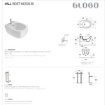 Биде подвесное 54x36 Globo 4ALL MDS09.BI - фото3