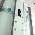 Гидромассажная  кабина DZ1003 F12  120х90х223 см БЕЛОЕ СТЕКЛО- фото2