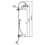 Palazzani Retro душевая система хром- фото2