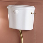 Azzurra Jubilaeum JUB100/P+JUB400/С Унитаз напольный с высоким бачком , фурнитура-бронза- фото2