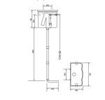 TW Bristol Унитаз приставной с высоким бачком хром- фото4