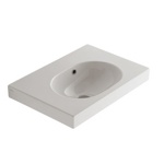 Раковина подвесная/встраиваемая 60x42 Globo Classic SCL61.BI - фото