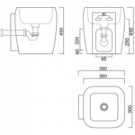 Раковина подвесная Cielo Shui SHLAS- фото3