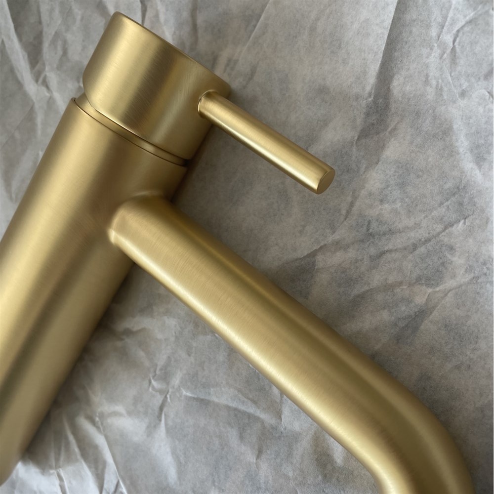 Palazzani Digit/Mimo смеситель для раковины, матовое золото- фото4