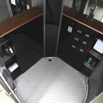 Гидромассажная кабина EAGO DZ981F9 100х100х220  ЛЕВАЯ ЧЕРНЫЕ СТЕНКИ- фото2