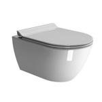 GSI Pura Унитаз БЕЗОБОДКОВЫЙ подвесной 55х36см с системой смыва и с креплением FISR2- фото