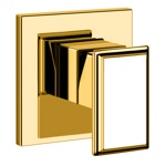 Gessi Eleganza Встраиваемый однорычажный смеситель для раковины, цвет: золото- фото