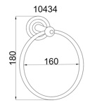 Полотенцедержатель Boheme Brilliante 10434- фото2