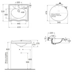 Azzurra Jubilaeum JUB 700 Раковина врезная - фото2