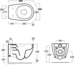 SIMAS Vignoni унитаз подвесной безободковый 