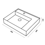 Раковина подвесная/накладная 60 см Cielo Enjoy EJLA60- фото3