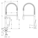Смеситель для кухни Axor Citterio   - фото3