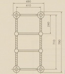 Полотенцесушитель водяной Migliore Edera ML.EDR-HY.200 бронза- фото2