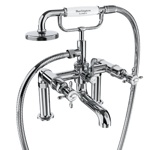 Смеситель для ванны Burlington Guild с ручным душем, набортный- фото