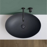 Cielo Era - Eco Раковина накладная 62x45xh18 см, овальная, цвет: basalto- фото3