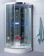 Гидромассажная кабина Eago DZ930HF3 1000х1000х2250мм   СЕРОЕ СТЕКЛО+ТЕРМОСТАТ