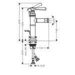 Смеситель для биде Axor Montreux  - фото2