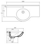 Раковина Althea Ceramica Contract Hola 105 - фото2