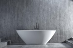 Отдельностоящая ванна из камня Salini Diva S-Stone 1780х855х600 мм, матовая- фото2