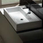 Раковина подвесная/встраиваемая 80x50 Globo Classic SCQ81.BI - фото