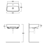 Раковина подвесная Simas Degrade DE14- фото3