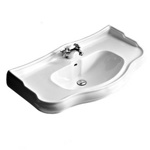 Раковина KERASAN Retro 100см с опорами из керамики- фото3