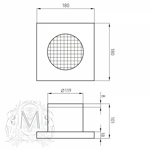 Вентилятор для ванной комнаты Migliore D120 бронза с декоративной решеткой- фото3