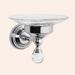 Мыльница подвесная стеклянная TW Crystal TWCR106cr/sw