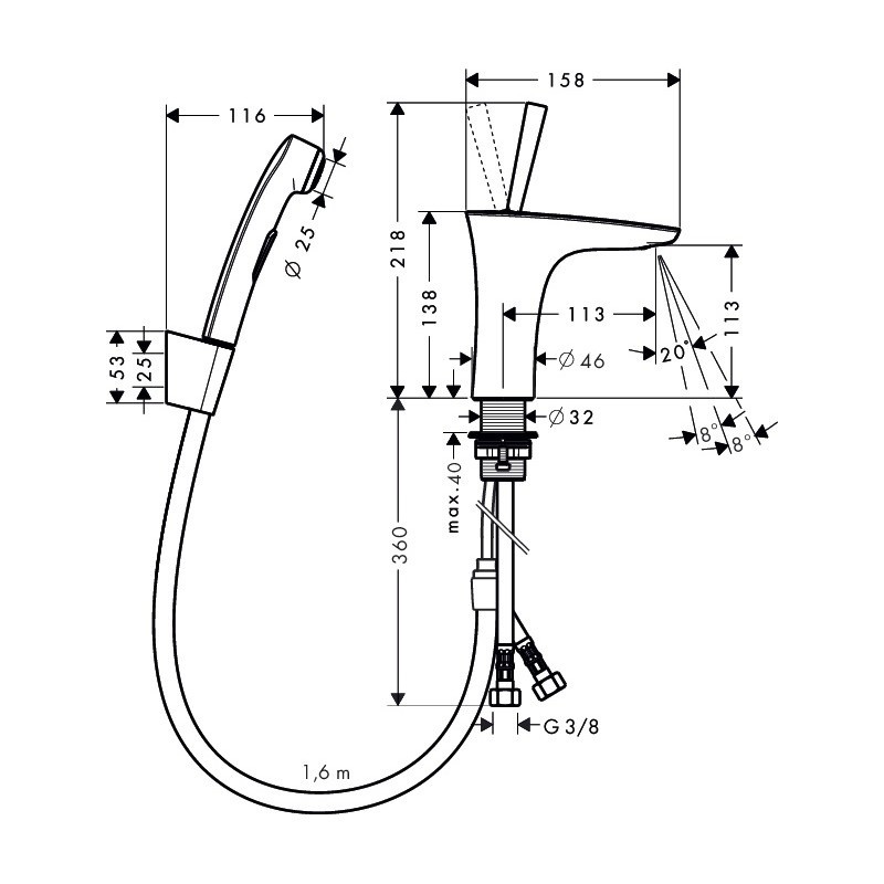  Hansgrohe PuraVida (.15275400),   